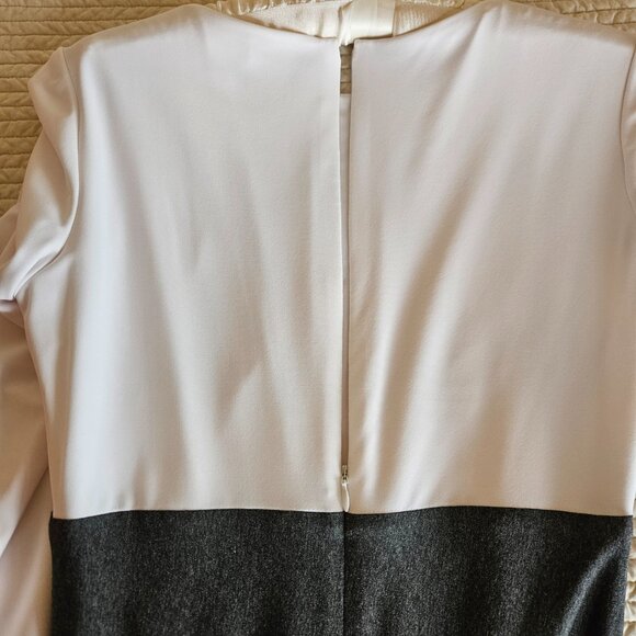 LAUREN Ralph Lauren Black Gray White Color Block Dress Size 2  3/4 Sleeves NWOT - Picture 3 of 14